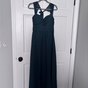 Bill Levkoff Bridesmaids Dress- Evergreen color, size 10